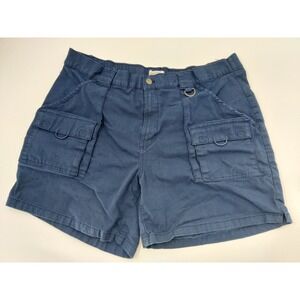Ocean Coast Cargo Shorts Navy Blue Relaxed Fit Elastic Waist Mens XL